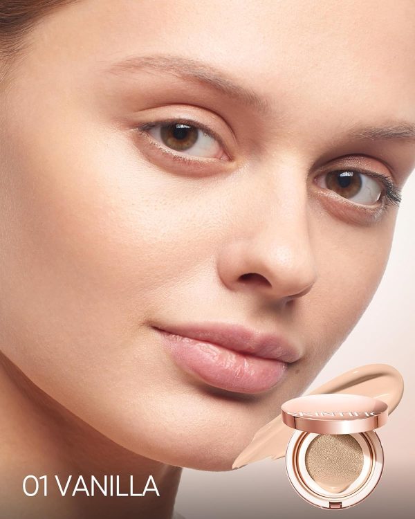 ⁦كريم اساس كوشن من سكينتيفيك | يغطي جميع الوسائد الهوائية المثالية | عامل حماية من الشمس 35 PA++++ | كريم اساس للتحكم في الزيت ومقاوم للماء والعرق بلمسة نهائية غير لامعة بدون عيوب⁩ - الصورة ⁦4⁩