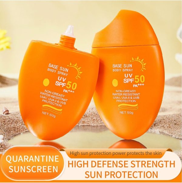 ⁦MarlaMall SPF50+ Sun Protection Summer Body Sun Protection Waterproof Sun Protection Summer Sunscreen Natural Plant Face Sun Care, 50g⁩ - الصورة ⁦7⁩