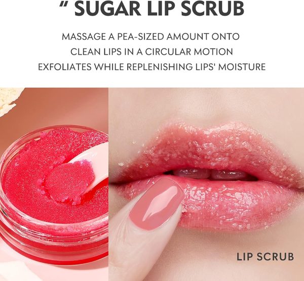 ⁦NALACAL Lip Care Kit, 3 Pcs Moisturizing Lip Mask, Exfoliating Lip Scrub and Lip Glow Oil, Shiny and Nourishing Lips, Dry Lips Treatment, Lip Care Plumping Makeup Set⁩ - الصورة ⁦2⁩