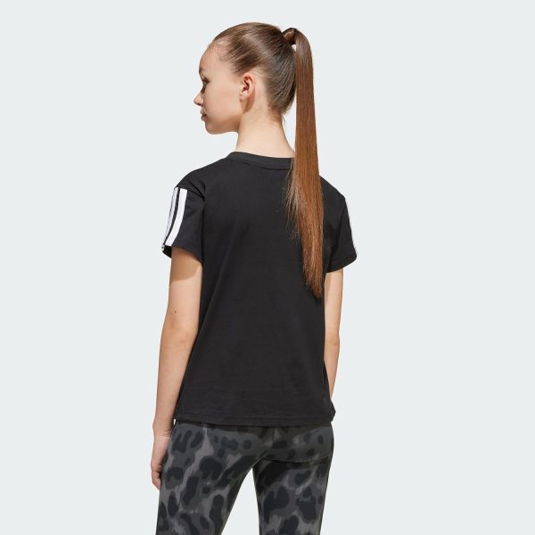 ⁦adidas Girls Essentials T-Shirt Kids T-Shirt⁩ - الصورة ⁦4⁩