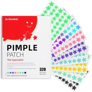 Star Face Patches for Removing Pimples, 4 Pack of 320 Acne Patches, Hydrocolloid Patches to Cover Up Pimples and Blemishes, Adhesive for Acne Blemishes