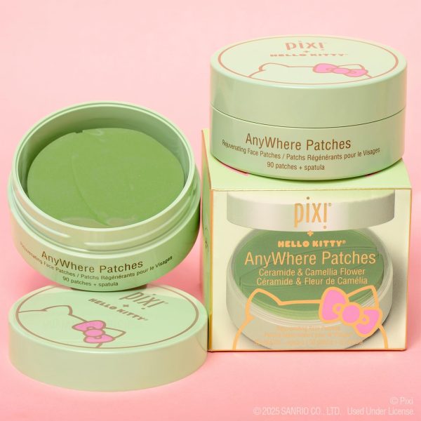 ⁦Pixi + Hello Kitty AnyWhere Multipurpose Hydrogel Patches, Hyaluronic, Caffeine & Retinol For Under Eyes, Revitalize Eye Area, 45 pairs / 90 Patches⁩ - الصورة ⁦8⁩
