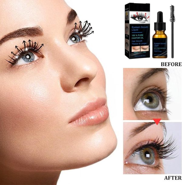 ⁦Salasabil Eyelash Nourishing Liquid,Eyelash Growth Serum Organic Castor Oil Eyelash Serum,Rapid Growth Strengthening Eyelash (1 pc)⁩ - الصورة ⁦4⁩