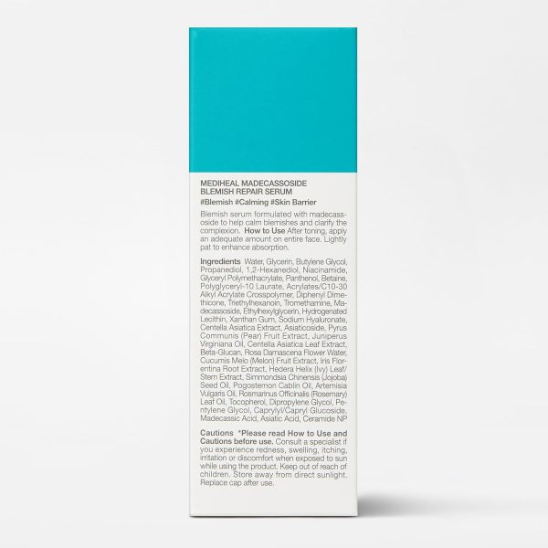 ⁦Mediheal Madecassoside Repair Serum, 1.35 Fl.Oz (40 Ml) | Blemish Care, Fades Pigmentation And Freckles & Skin Soothing & Hydration | With Centella Asiatica, Niacinamide⁩ - الصورة ⁦8⁩