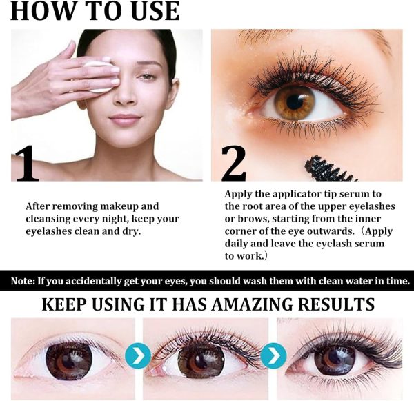 ⁦Salasabil Eyelash Nourishing Liquid,Eyelash Growth Serum Organic Castor Oil Eyelash Serum,Rapid Growth Strengthening Eyelash (1 pc)⁩ - الصورة ⁦3⁩