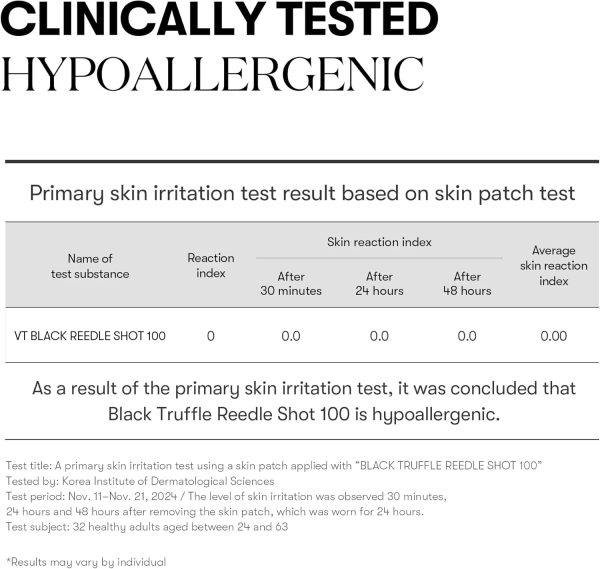 ⁦VT COSMETICS Black Truffle Reedle Shot 100, Spicule Microneedling Serum, Anti-Aging Exosome Serum with 24K Gold, Exfoliation, Smooth & Glass Skin, Korean Skin Booster, 1.69 fl. oz. (50ml)⁩ - الصورة ⁦6⁩