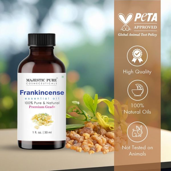 ⁦Majestic Pure Frankincense Essential Oil, Premium Grade, Pure and Natural, for Aromatherapy, Massage, Topical & Household Uses, 1 fl oz⁩ - الصورة ⁦5⁩