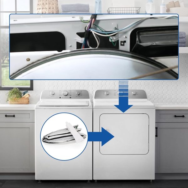 ⁦Showingo W10612022 Dryer Rear Drum Felt Seal Replacement Compatible with Whirlpool Crosley Amana Maytag Estate Kenmore Dryers Enhance Dryer Performance Replaces AP5737110 PS8691753 AP3094267 PS334327⁩ - الصورة ⁦4⁩