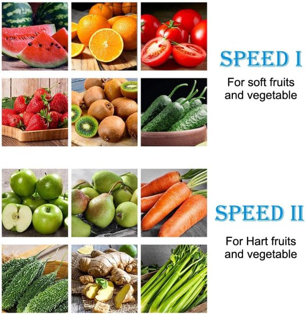 ⁦Juicer Machine Centrifugal Juicer 65MM Chute for Whole Fruit and Vegetables Juice Extractor Quick Juicing Easy to Clean Silver⁩ - الصورة ⁦5⁩