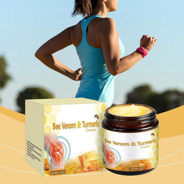 ⁦OSFRIAGE Bee Venom Turmeric Joint Cream, Professional Bee Venom Joint Gel, Bee Venom Joint and Bone Cream for Back, Knee, Hands, Neck, Feet -60ML (2PCS)⁩ - الصورة ⁦2⁩