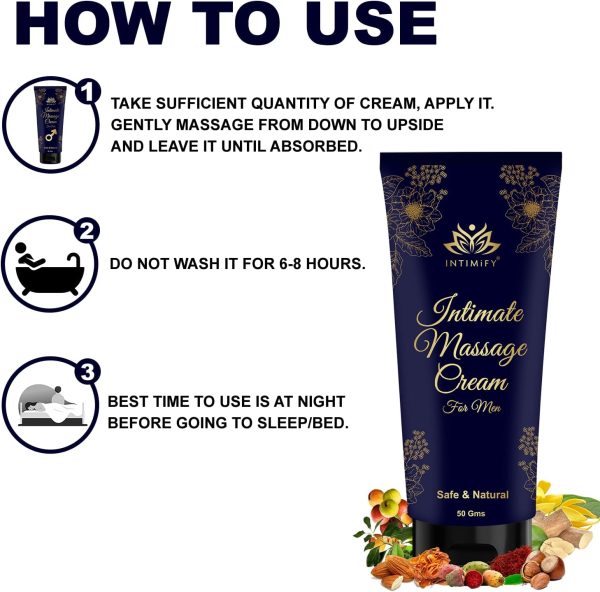 ⁦INTIMIFY Ayurvedic Cream For Men 50 Gm⁩ - الصورة ⁦3⁩