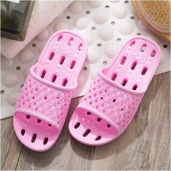 ⁦HAOLIHAO Women's and Men's Bathroom Slippers - EVA Home Hotel Slippers, Hollowed Out Leaking Light Tow Summer Couples Breathable⁩ - الصورة ⁦6⁩