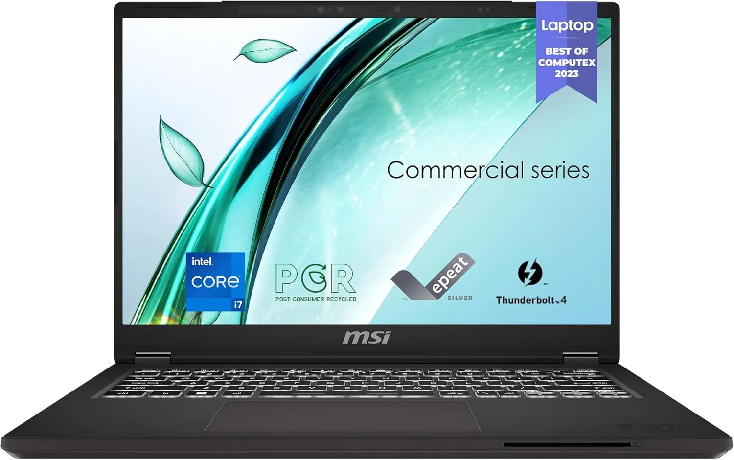 MSI Commercial 14 H Professional Laptop: 13th Gen Intel Core i7, 14” 60Hz Display, Intel Iris Xe, 16GB DDR4, 512GB NVMe SSD, Eco-Friendly, Fingerprint Reader, Win 11 Pro: A13MG vPro-009US