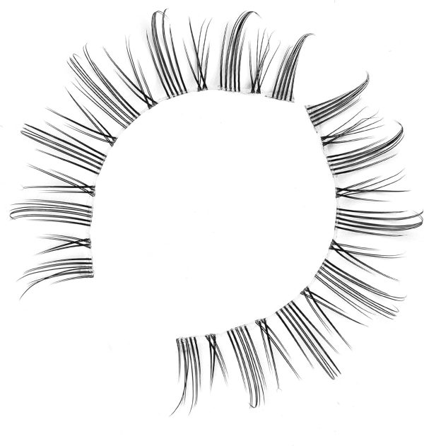 ⁦Excefore Natural Eyelashes Wispy False Eyelashes Natural Look, 5 Pairs Half Lashes Natural Look, Lash Clusters, Sunflower Eyelashes, Easy To Apply 5 Pairs⁩ - الصورة ⁦8⁩