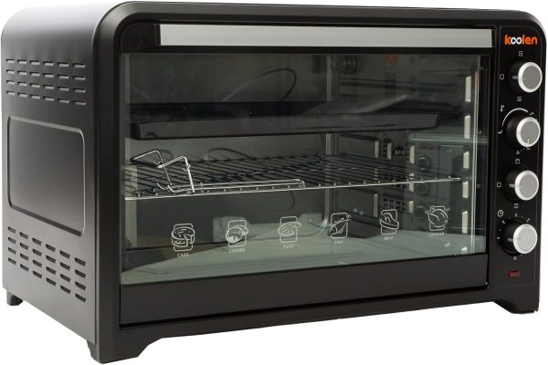 ⁦Koolen Electric Oven, 2800W, 100L Capacity, Black⁩ - الصورة ⁦3⁩