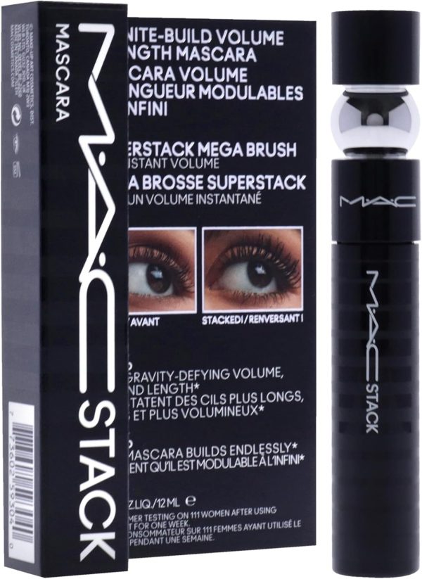 ⁦MAC MAC Stack Mascara Superstack Macro Brush For Women 0.41 oz Mascara⁩ - الصورة ⁦3⁩
