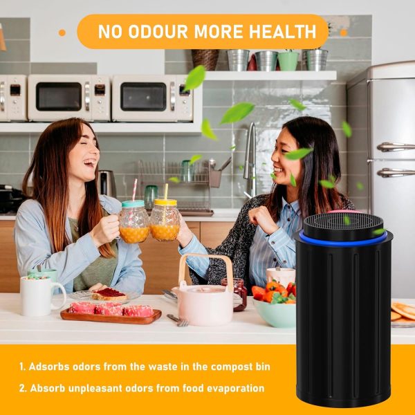 ⁦Allisfresh FC-50 Replacement Filters Compatible with Vitamix FoodCycler FC-50 and and FC-30 models, with Activated carbon filters, Pack of 4⁩ - الصورة ⁦7⁩