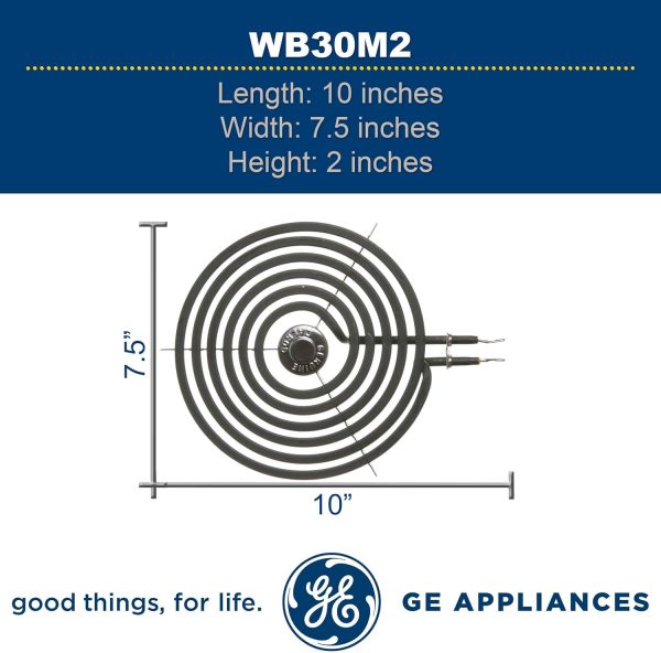 ⁦GE WB30M2 Genuine OEM 8" Surface Element Coil for GE Electric Ranges⁩ - الصورة ⁦8⁩