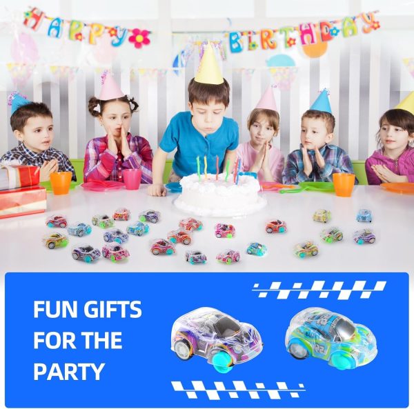 ⁦50 Pcs Mini Pull Back Cars, Pull Back Racing Vehicles Set for Kids, Friction Powered Small Racing Cars, for Preschool Toddlers Boys & Girls,Bulk Cars Party Favors Toys⁩ - الصورة ⁦5⁩