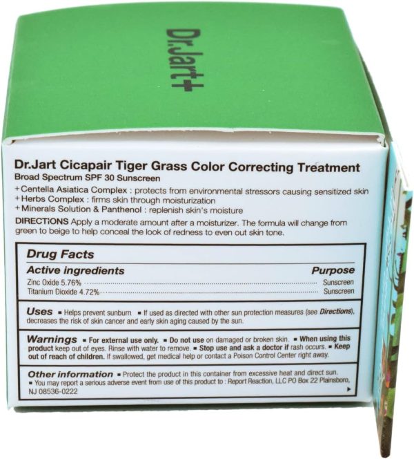 ⁦Dr.Jart+ Cicapair™ Tiger Grass Color Correcting Treatment SPF 30, 0.51 fl oz⁩ - الصورة ⁦6⁩