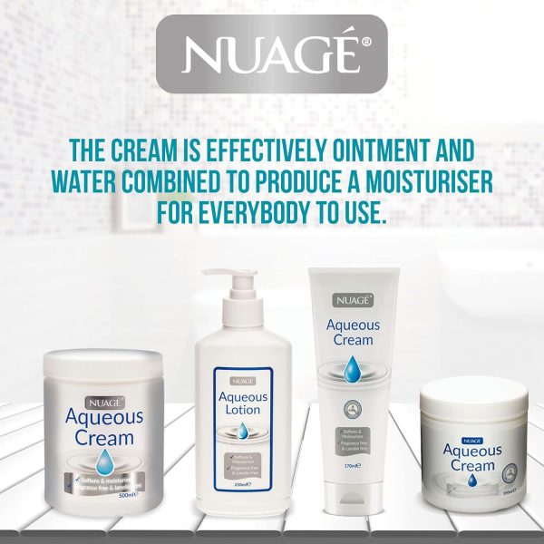 ⁦Nuage Aqueous Cream, Fragrance Free, 500Ml⁩ - الصورة ⁦2⁩