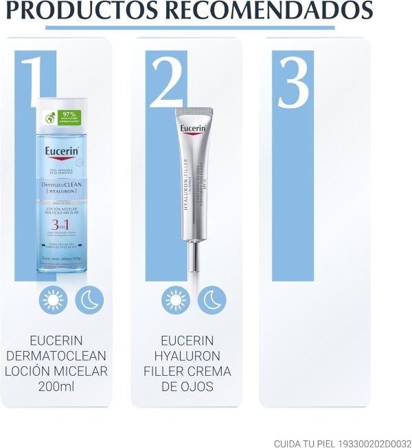 ⁦Eucerin Dermatoclean Micellaire Lotion 200 ml⁩ - الصورة ⁦7⁩