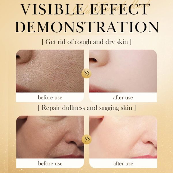 ⁦Azonee Hydrating Jelly Mask Powder, 24k Gold Face Mask, Professional Peel Off Hydrojelly Face Mask Powder, Clay Face Mask Face Care, Spa Face Masks Gel Mask Smooths & Moisturizing for Wrinkle & Acne⁩ - الصورة ⁦3⁩