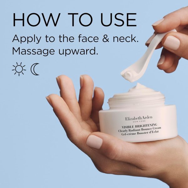 ⁦Elizabeth Arden, Visible Brightening Gel Cream, Booster for Shine, Moisturising Face Cream, Skin Care, Dark Spots, Smoothing⁩ - الصورة ⁦9⁩