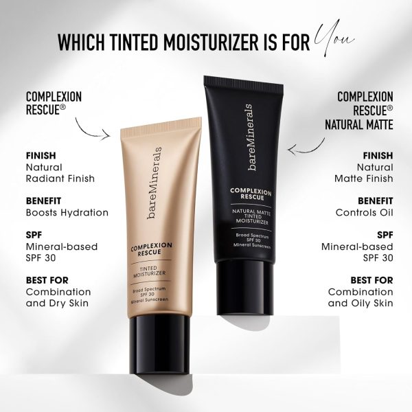 ⁦bareMinerals Complexion Rescue Tinted Hydrating Gel Cream SPF 30, Buttercream 03, 1.18 Ounce⁩ - الصورة ⁦5⁩