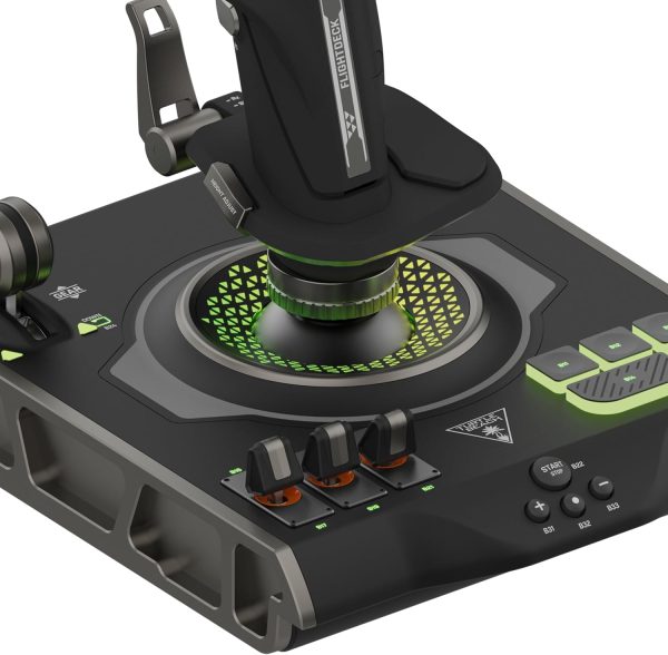 ⁦Turtle Beach VelocityOne Flightdeck - Universal HOTAS Simulation Joystick & Throttle with Touch Display, Stick Mounted HUD and Contactless Sensors for Air and Space Combat on Windows 10 & 11⁩ - الصورة ⁦9⁩