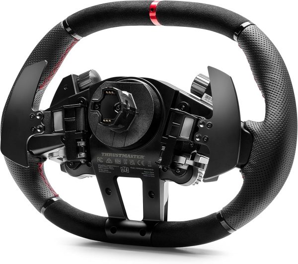 ⁦Thrustmaster Hyper Car Wheel Add-On, Ergonomic and wrapped with Leather and Alcantara, Works with Thrustmaster's T818 and T598 ecosystem bases - Compatible on PS5, PS4 and PC⁩ - الصورة ⁦2⁩