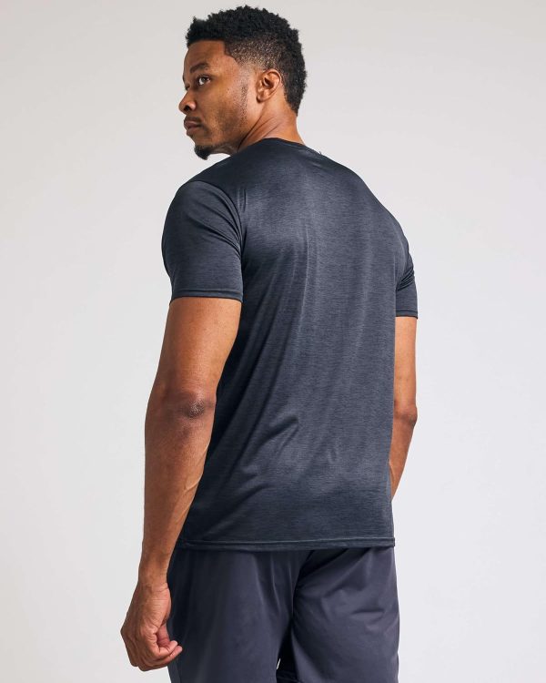 ⁦Big and Tall King Size Mens Quick Dry Dri Fit Active Wear Workout Running Training Athletic Performance Short Sleeve Crew Pocket T-Shirt Undershirt Essentials Top Tee ropa Hombre- Set 7, 4X⁩ - الصورة ⁦3⁩
