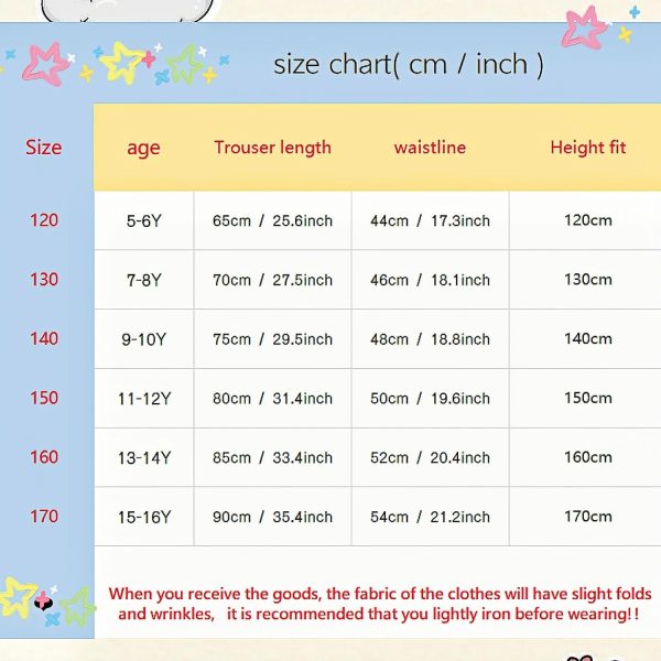 ⁦Girls' summer two-piece set, short short-sleeved top and wide-leg work pants, pinkish-purple and white, cool fabric, cute girl printed wide T-shirt + wide-leg pants, 5-16Y⁩ - الصورة ⁦6⁩