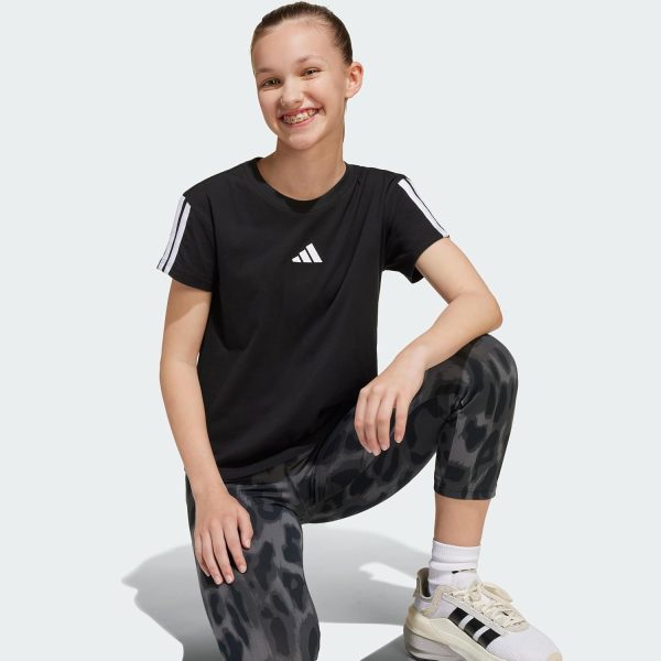 ⁦adidas Girls Essentials T-Shirt Kids T-Shirt⁩ - الصورة ⁦3⁩