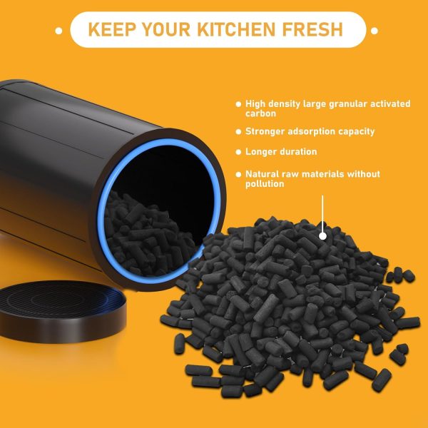 ⁦Allisfresh FC-50 Replacement Filters Compatible with Vitamix FoodCycler FC-50 and and FC-30 models, with Activated carbon filters, Pack of 4⁩ - الصورة ⁦2⁩