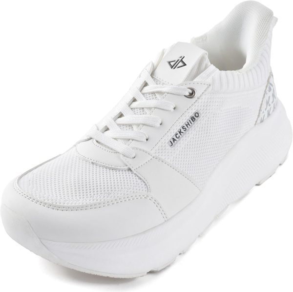 JACKSHIBO Womens Hands Free Slip ins Shoes | Athletic Slip On Casual Walking Shoes | Lightweight Cloud Shoes | Non Slip Walking Sneakers