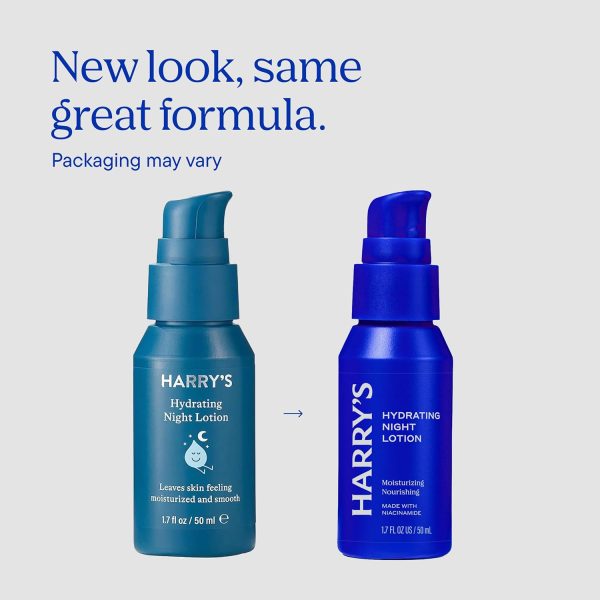 ⁦Harry's Hydrating Night Lotion, Night Moisturiser for Face, Lightweight 50ml, 2 Pack⁩ - الصورة ⁦7⁩