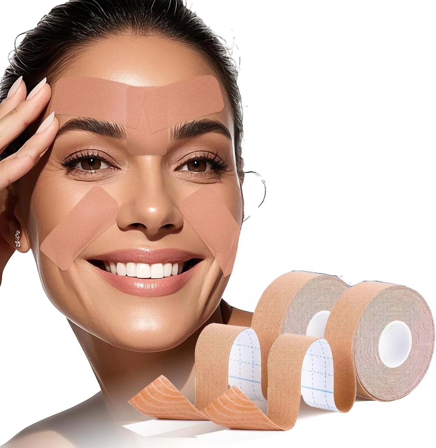 2 Rolls Face Tapes for Instant Lift, Body Tape for Face & Wrinkles, Face Tape for Eyes, Chin & Neck