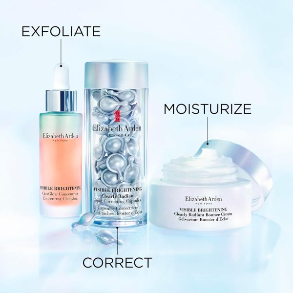 ⁦Elizabeth Arden, Visible Brightening Gel Cream, Booster for Shine, Moisturising Face Cream, Skin Care, Dark Spots, Smoothing⁩ - الصورة ⁦10⁩