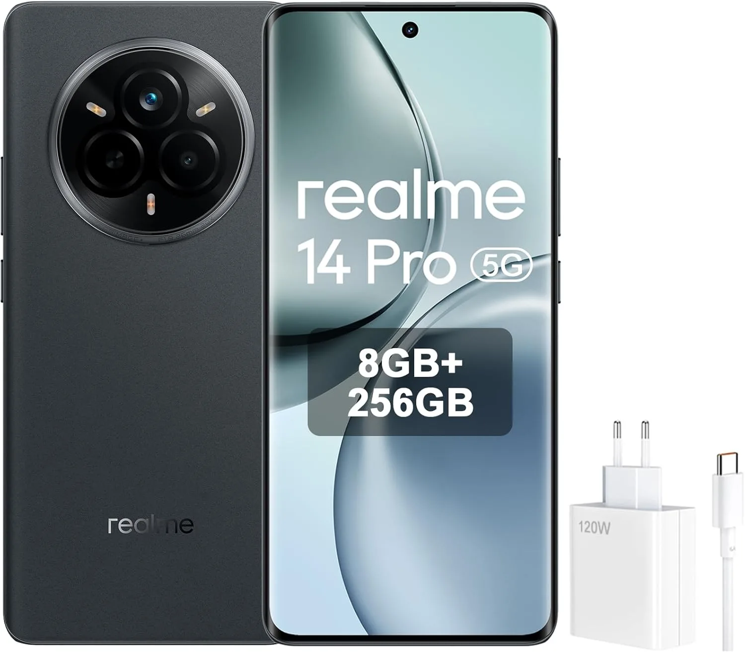 Realme 14 Pro Dual-SIM 256GB ROM + 8GB RAM (GSM Only | No CDMA) Factory Unlocked 5G Smartphone (Suede Grey) - International Version