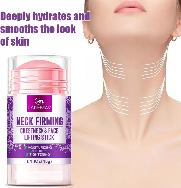 ⁦Azonee Retinol Firming Tightening Cream Stick, Face & Neck Tightening Cream for Anti Wrinkles, Retinol Stick with Collagen, Aloe Vera, Anti Wrinkle Neck Moisturizer Cream Firm Repair Sagging Skin⁩ - الصورة ⁦4⁩