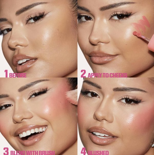 ⁦Huda Beauty Blush Filter Liquid Blush, Sunset Lychee, 4.5ml⁩ - الصورة ⁦4⁩