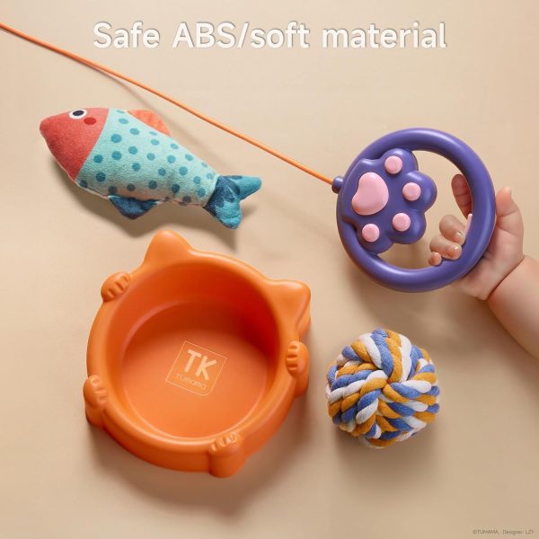 ⁦Interactive Electronic Plush Cat Toy for Kids, Realistic Walking Cat Toy That Walks, Meows,Tongues Out and Wags Tail, Kitten Pet Toy with Leash, Birthday Boys and Girls 3 4 5 6 7 Years Old⁩ - الصورة ⁦7⁩