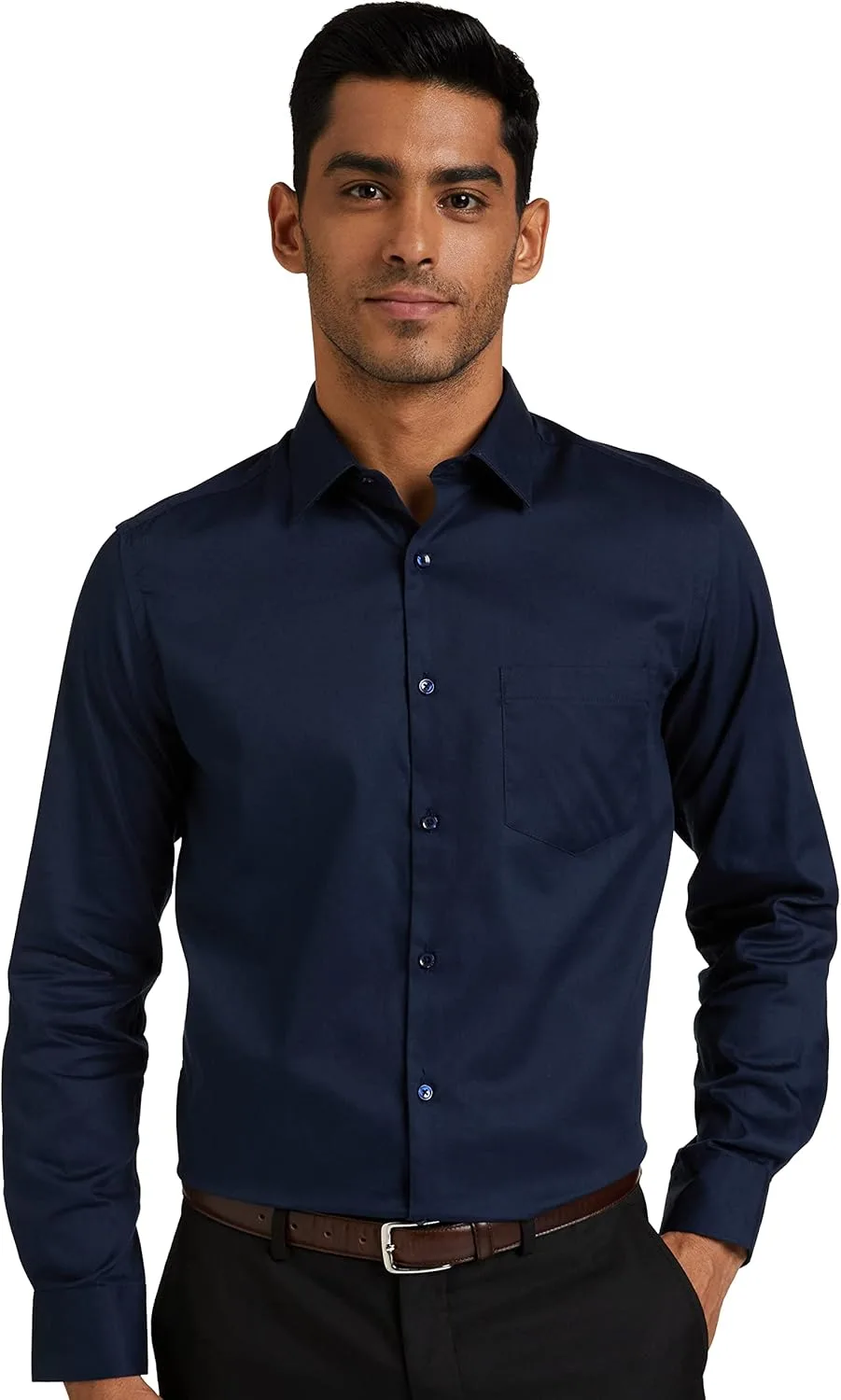 Diverse Men's Formal Shirt (8903905011992_Dvf01F2L01-126_40_Navy)