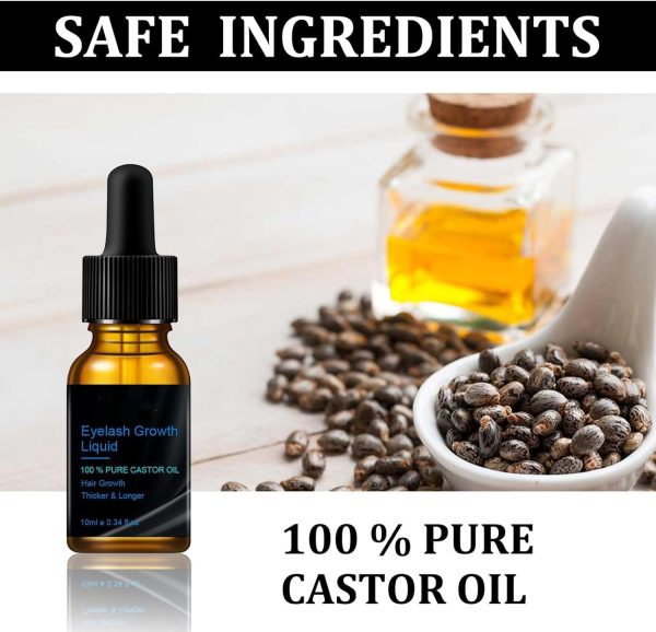 ⁦Salasabil Eyelash Nourishing Liquid,Eyelash Growth Serum Organic Castor Oil Eyelash Serum,Rapid Growth Strengthening Eyelash (1 pc)⁩ - الصورة ⁦2⁩