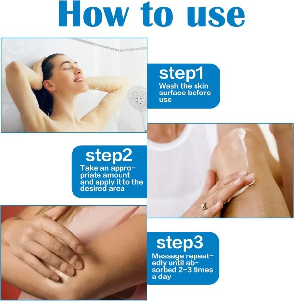 ⁦Vitiligo Cream, Vitiligo Treatment, Vitiligo Care Cream for Skin Vitiligo, Psoriasis, Leukoplakia, Reduces White Spots, Improve Skin Pigmentation Regulating (Pack of 1)⁩ - الصورة ⁦6⁩