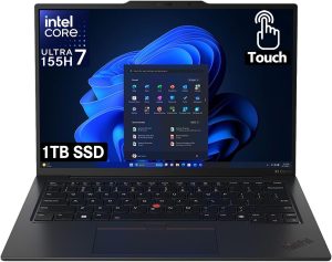 Lenovo ThinkPad X1 Carbon Gen 12 Touchscreen 14" Copilot+ PC Ultrabook - Intel Core Ultra 7 155H - 32 GB - 1 TB SSD - English Keyboard - Black Paint - Intel Chip - 1920 x 1200 - Windows 11 Pro