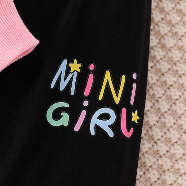⁦Kid Toddler Girls Clothes Cartoon Pattern Print Sweatshirt Hoodie Sports Pants 2PC Girl Fall Winter Clothing Set⁩ - الصورة ⁦6⁩