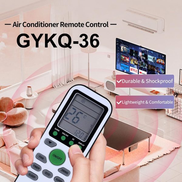 ⁦جهاز تحكم عن بعد جديد - جهاز تحكم عن بعد بديل لمكيف الهواء لوحدة التحكم TCL GYKQ-36⁩ - الصورة ⁦2⁩