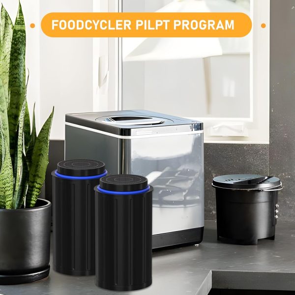 ⁦Allisfresh FC-50 Replacement Filters Compatible with Vitamix FoodCycler FC-50 and and FC-30 models, with Activated carbon filters, Pack of 4⁩ - الصورة ⁦5⁩